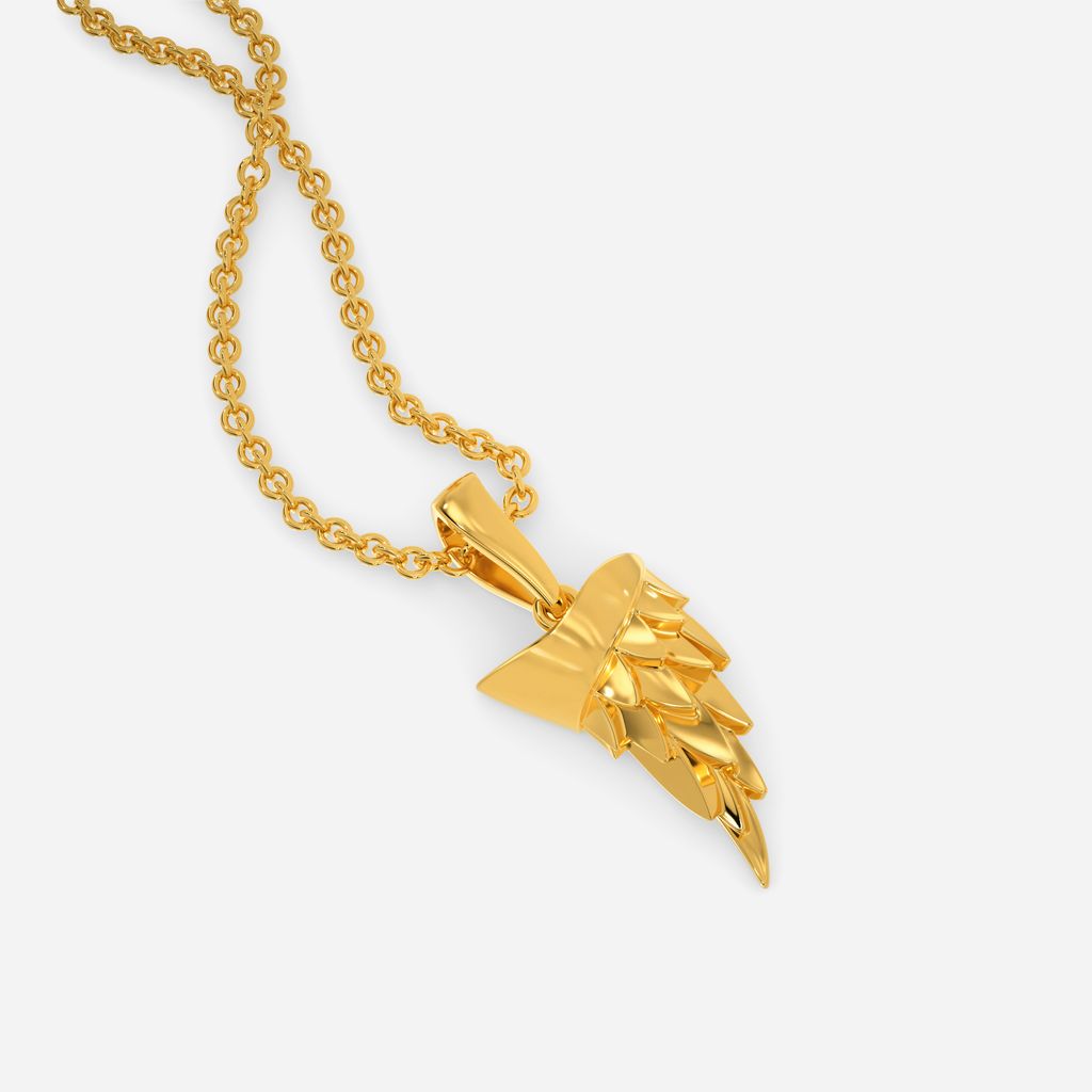 Spiny Texture Gold Pendants