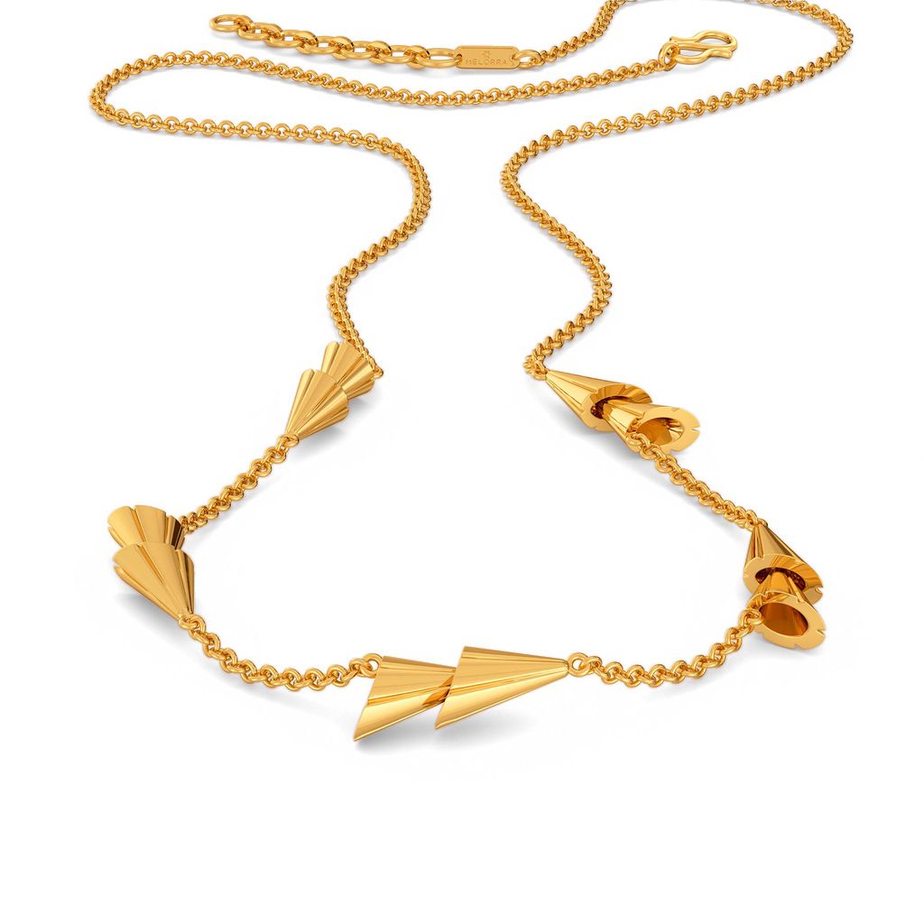 Twin Tassels Gold Necklaces