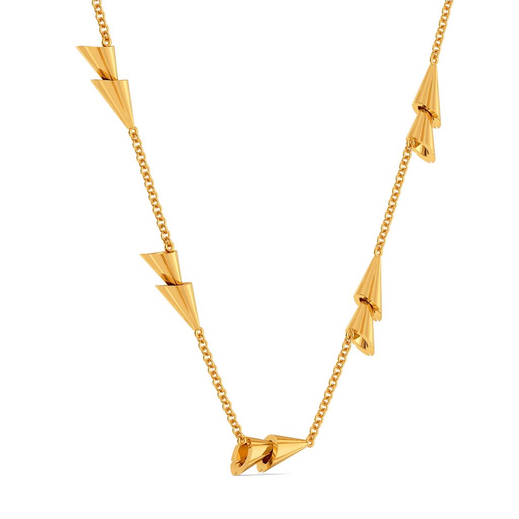 Twin Tassels Gold Necklaces