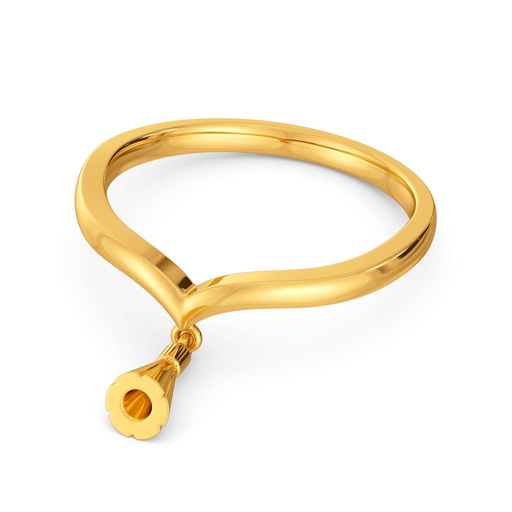 Tassel Swirls Gold Rings alternate view 3