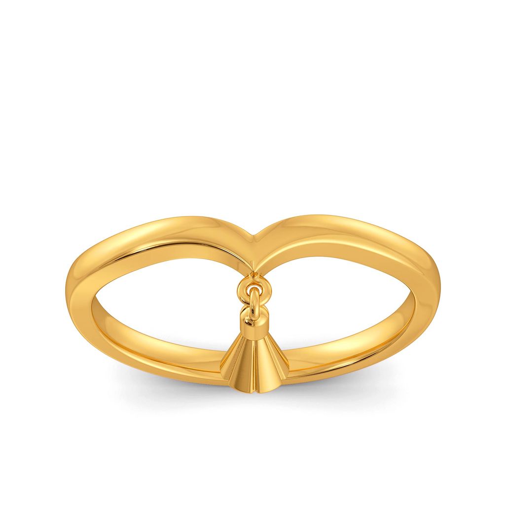 Tassel Swirls Gold Rings alternate view 2