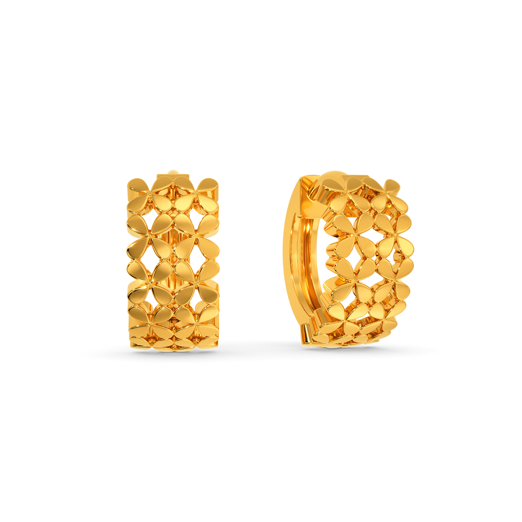 Wrap in Lace Gold Earrings