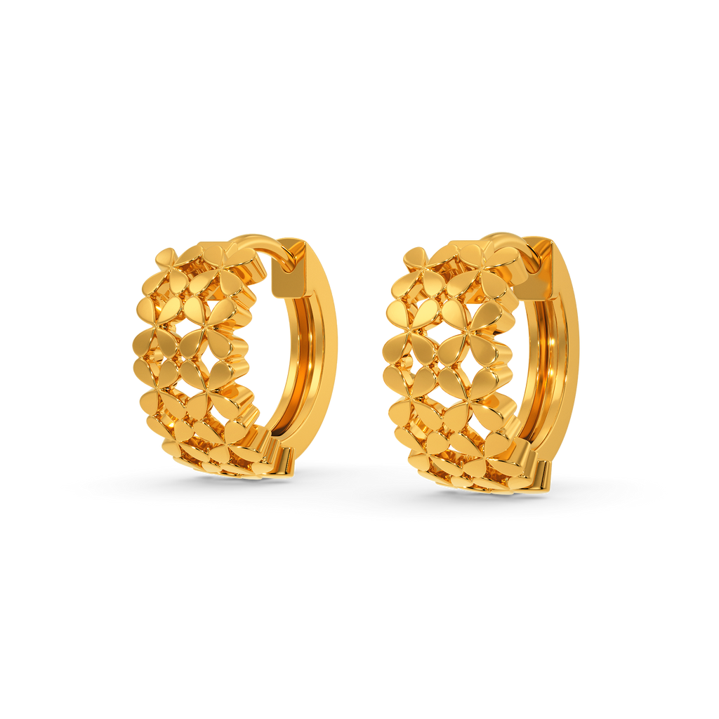 Wrap in Lace Gold Earrings