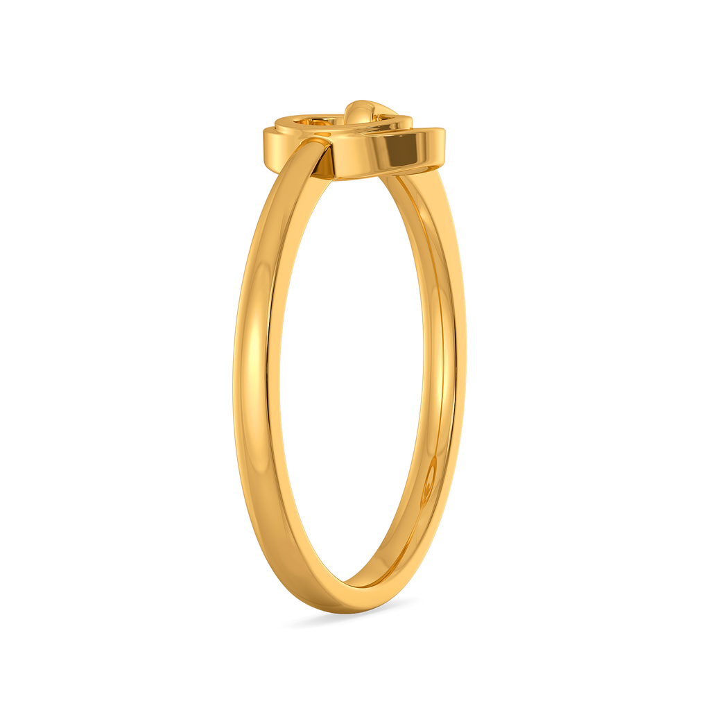 Buckle Bloom Gold Rings image