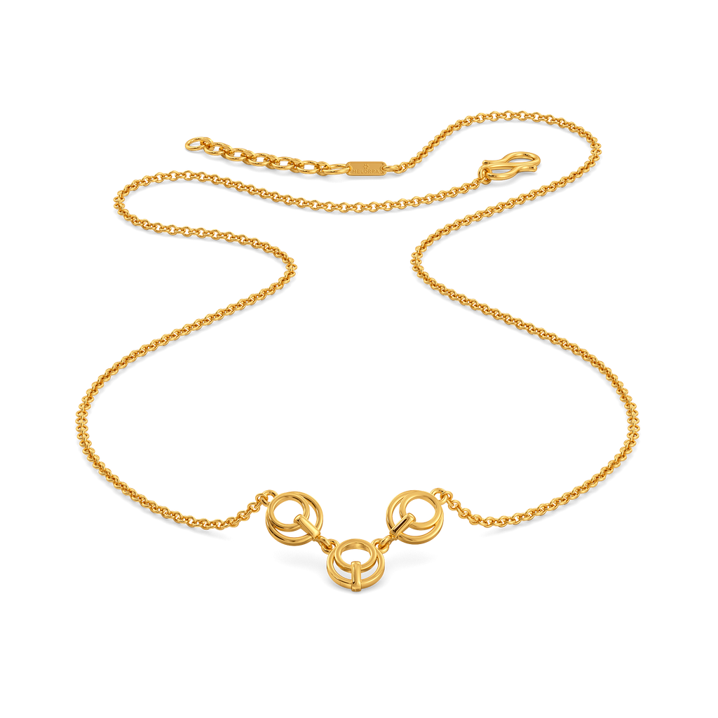 Buckle Bloom Gold Necklaces