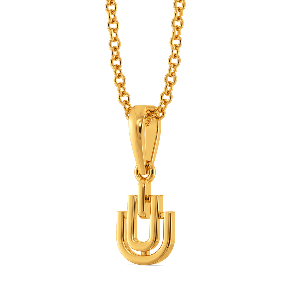 Fastened with Flair Gold Pendants