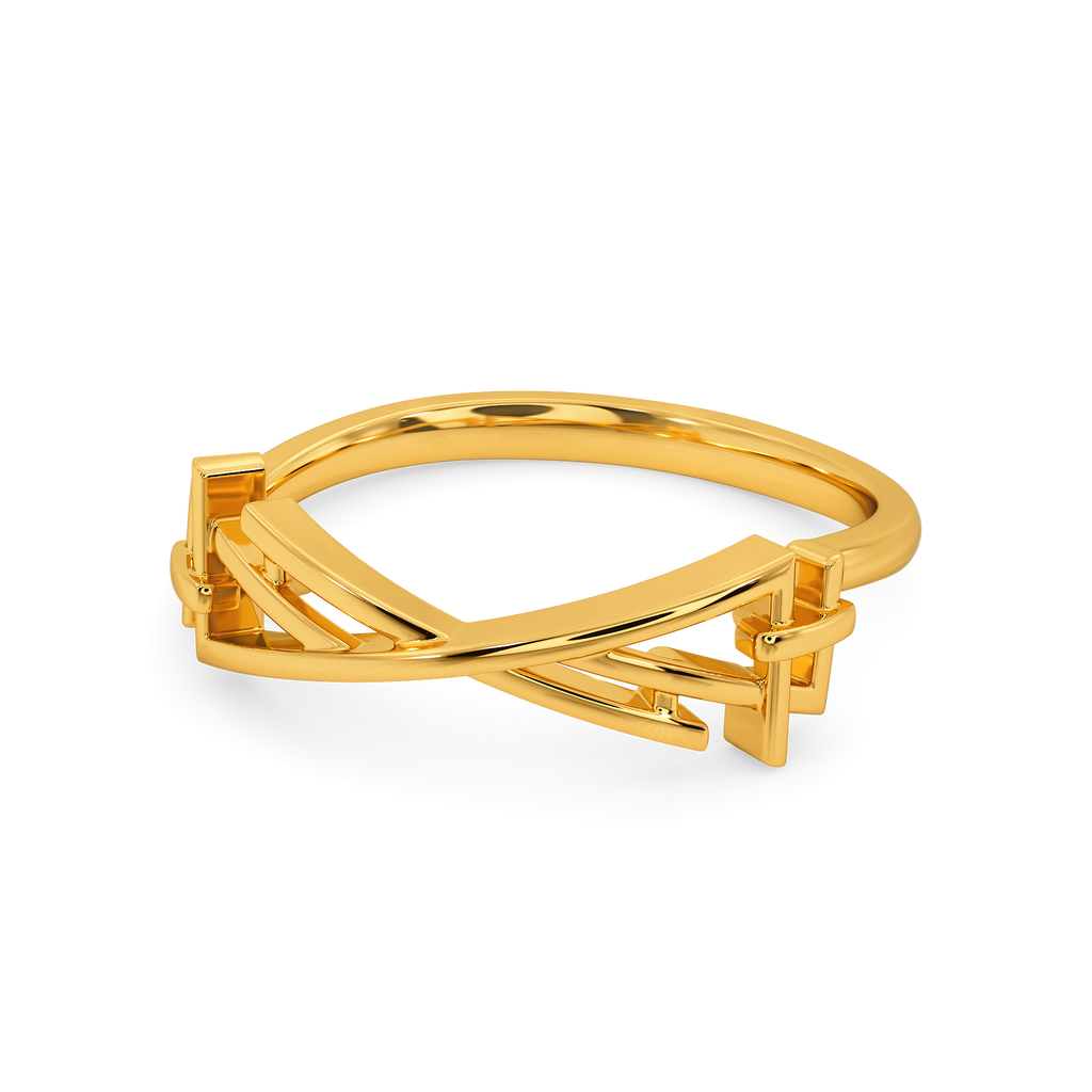 All Buckled Up Gold Rings alternate view 2