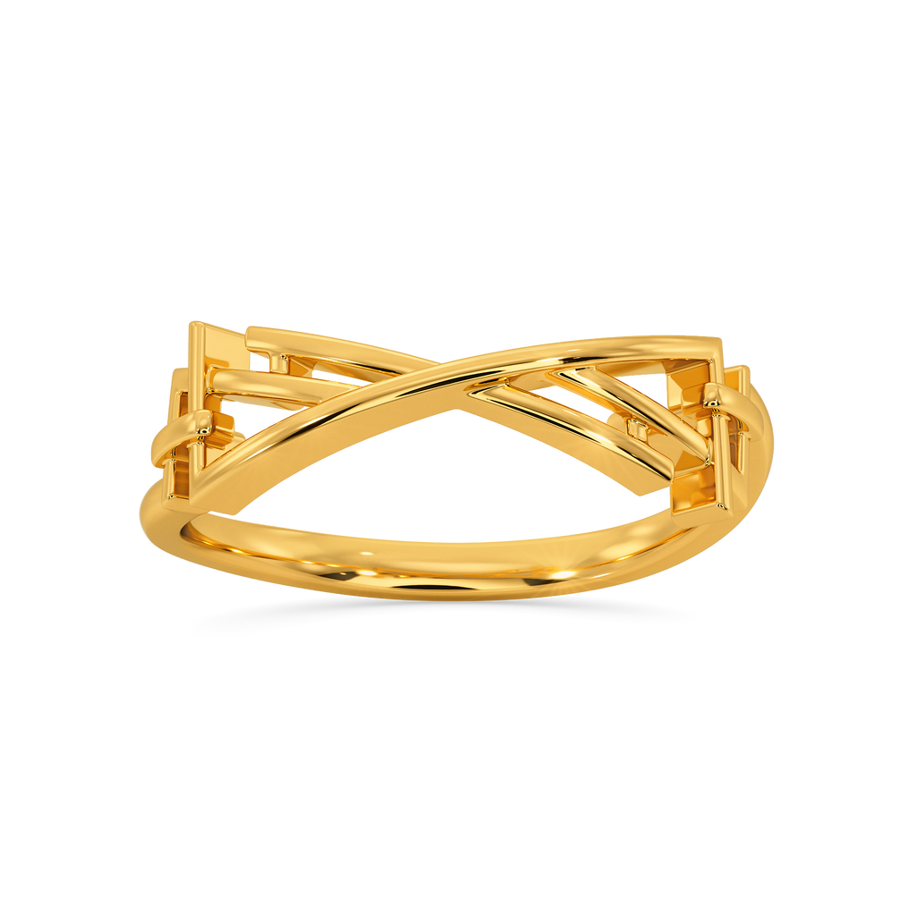 All Buckled Up Gold Rings alternate view 3