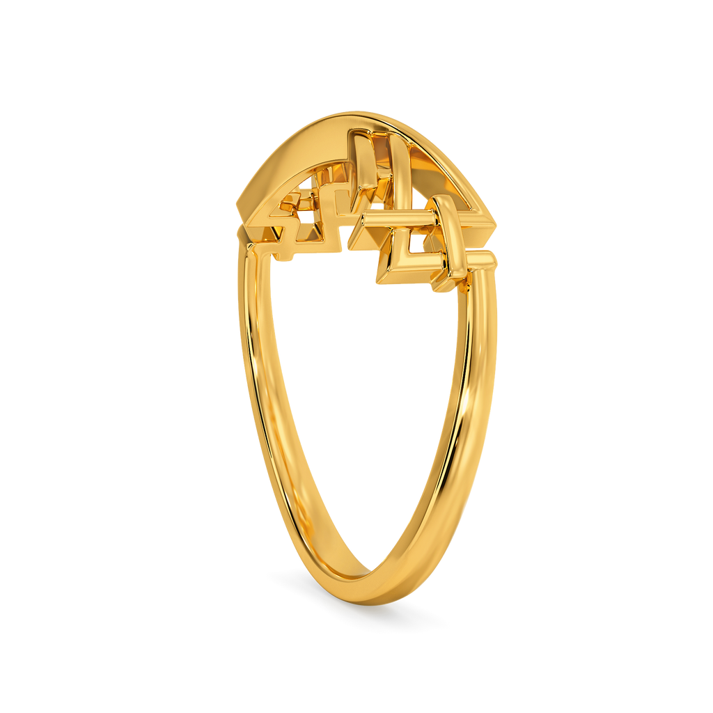 All Buckled Up Gold Rings image