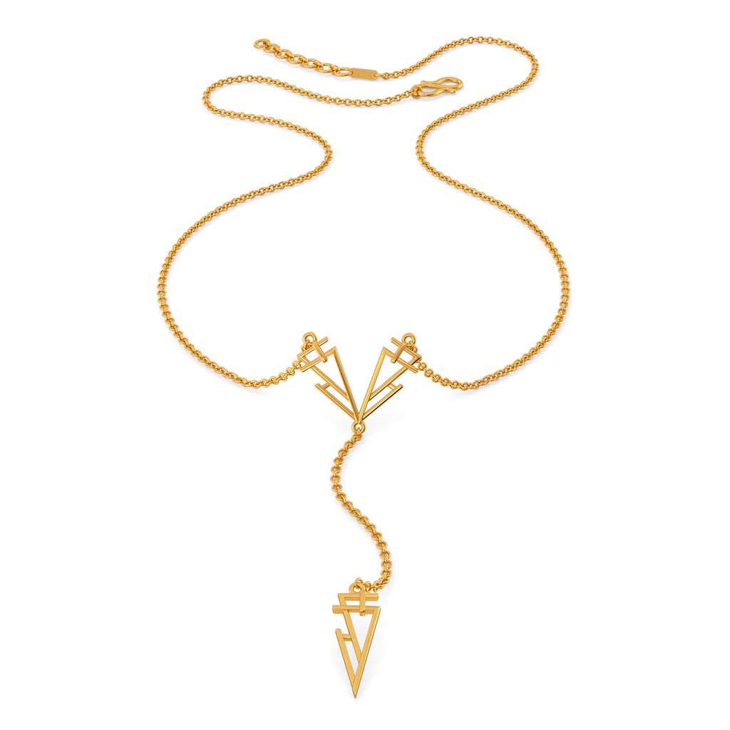 All Buckled Up Gold Necklaces