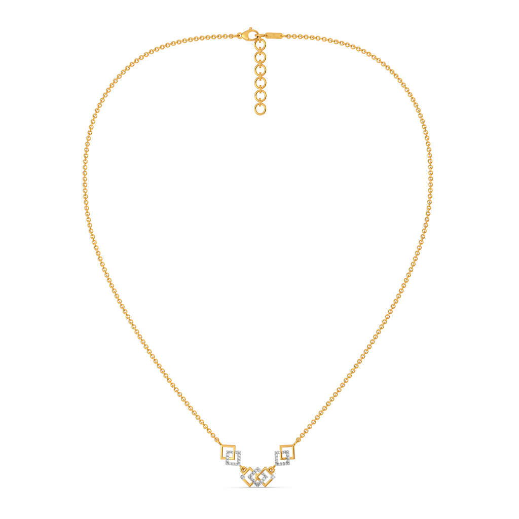 Belted Gleam Diamond Necklaces