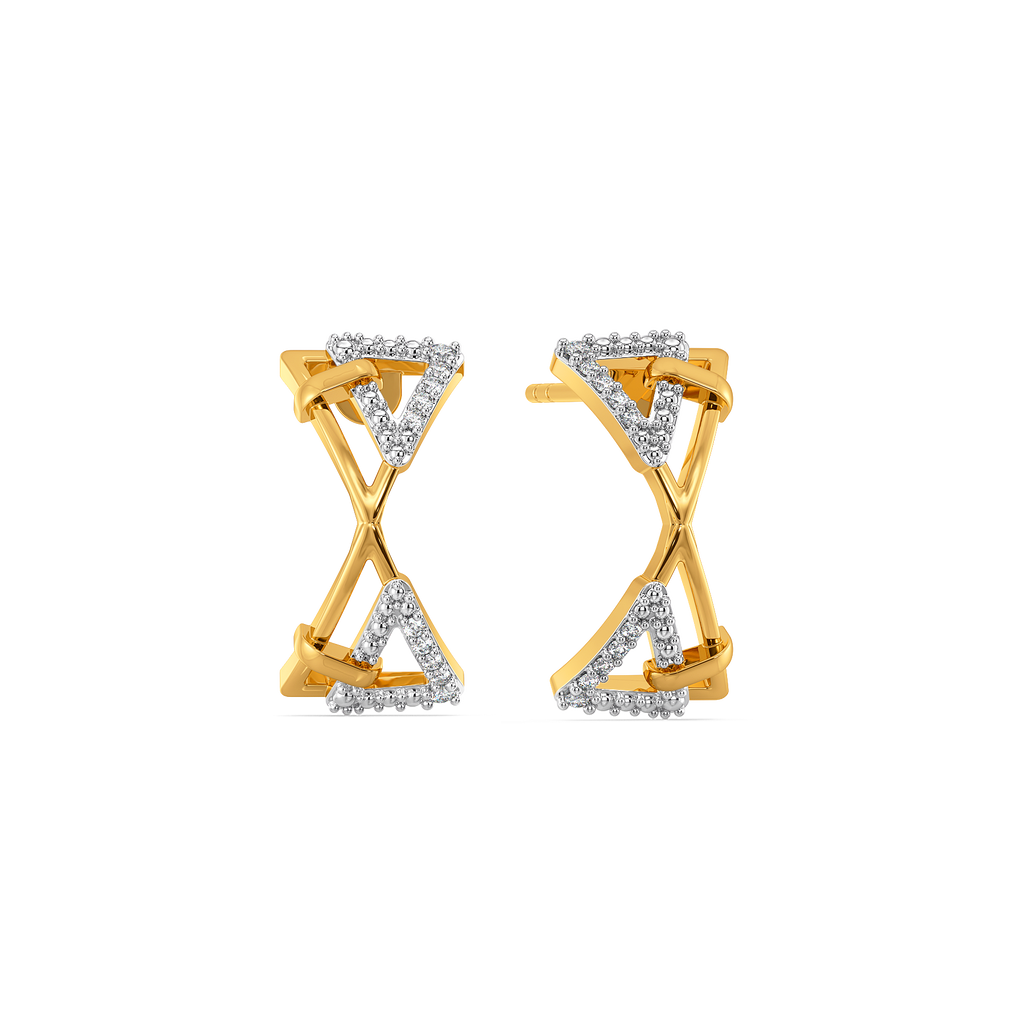 Strap the Sparkle Diamond Earrings