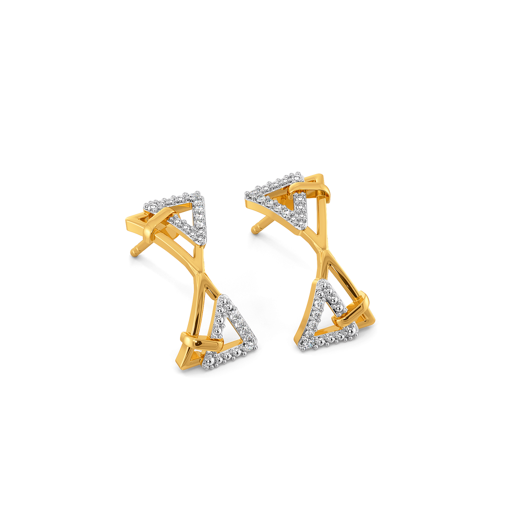 Strap the Sparkle Diamond Earrings
