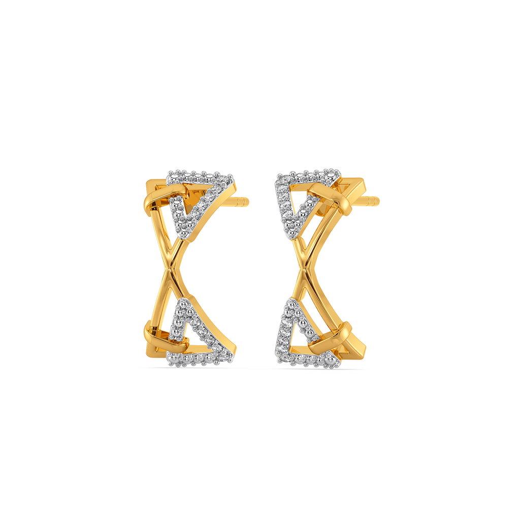 Strap the Sparkle Diamond Earrings