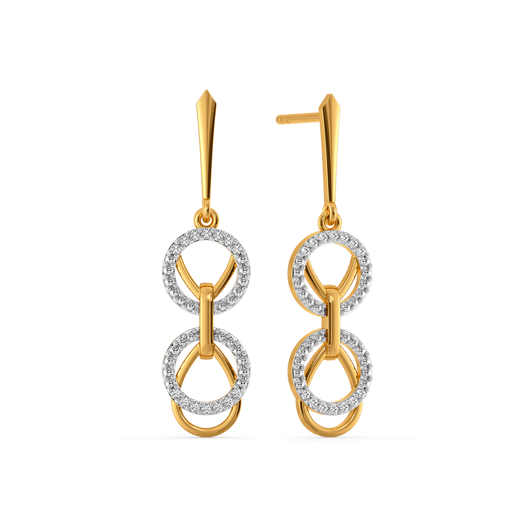 Clasped in Style Diamond Earrings