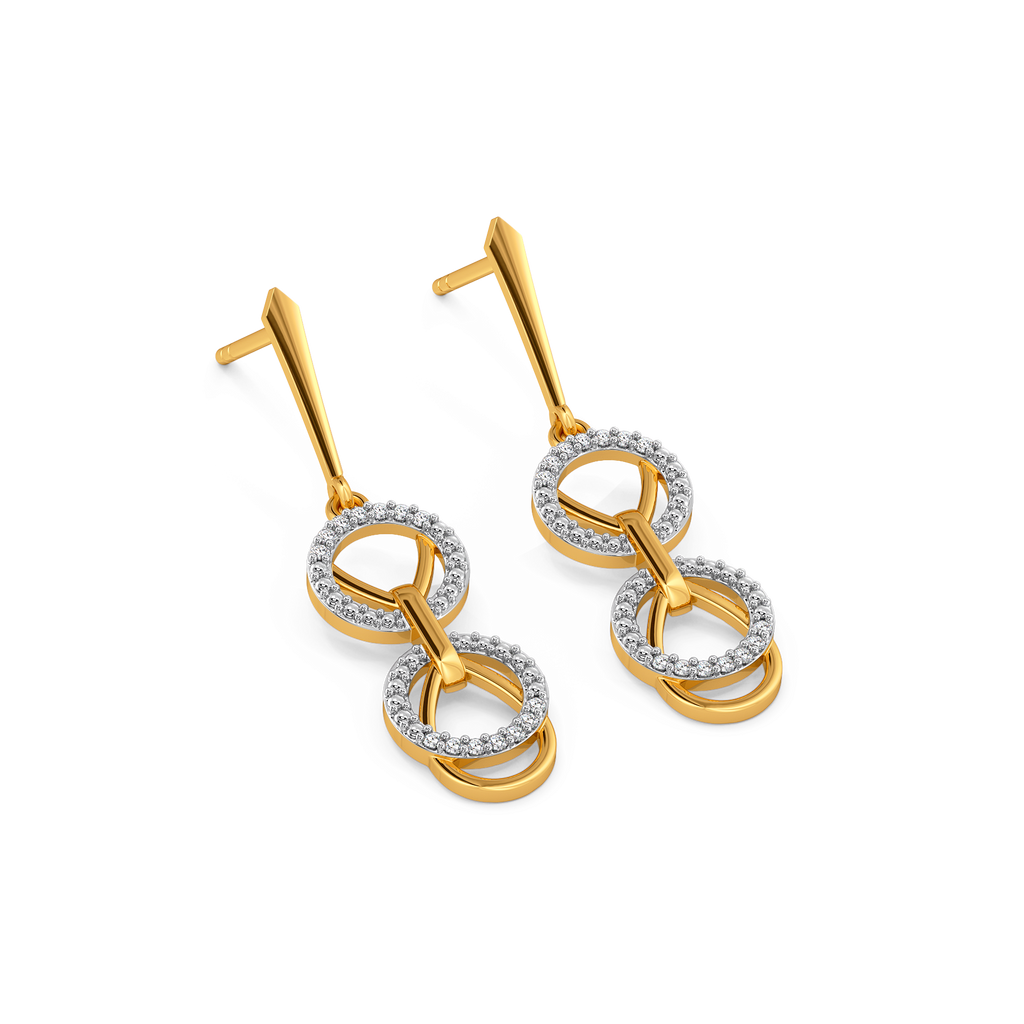Clasped in Style Diamond Earrings