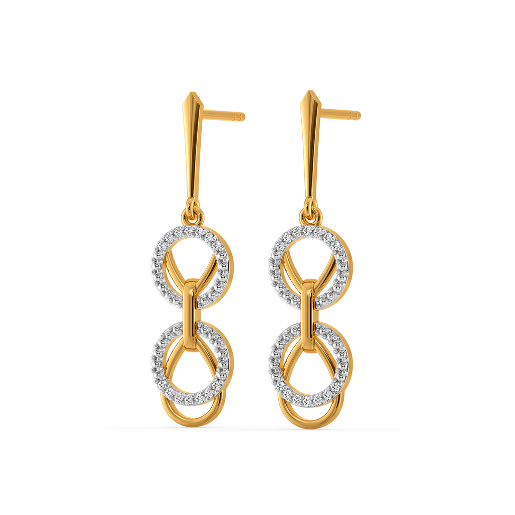 Clasped in Style Diamond Earrings