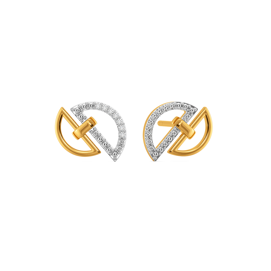 Clasped in Style Diamond Earrings