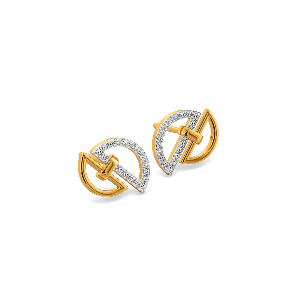 Clasped in Style Diamond Earrings