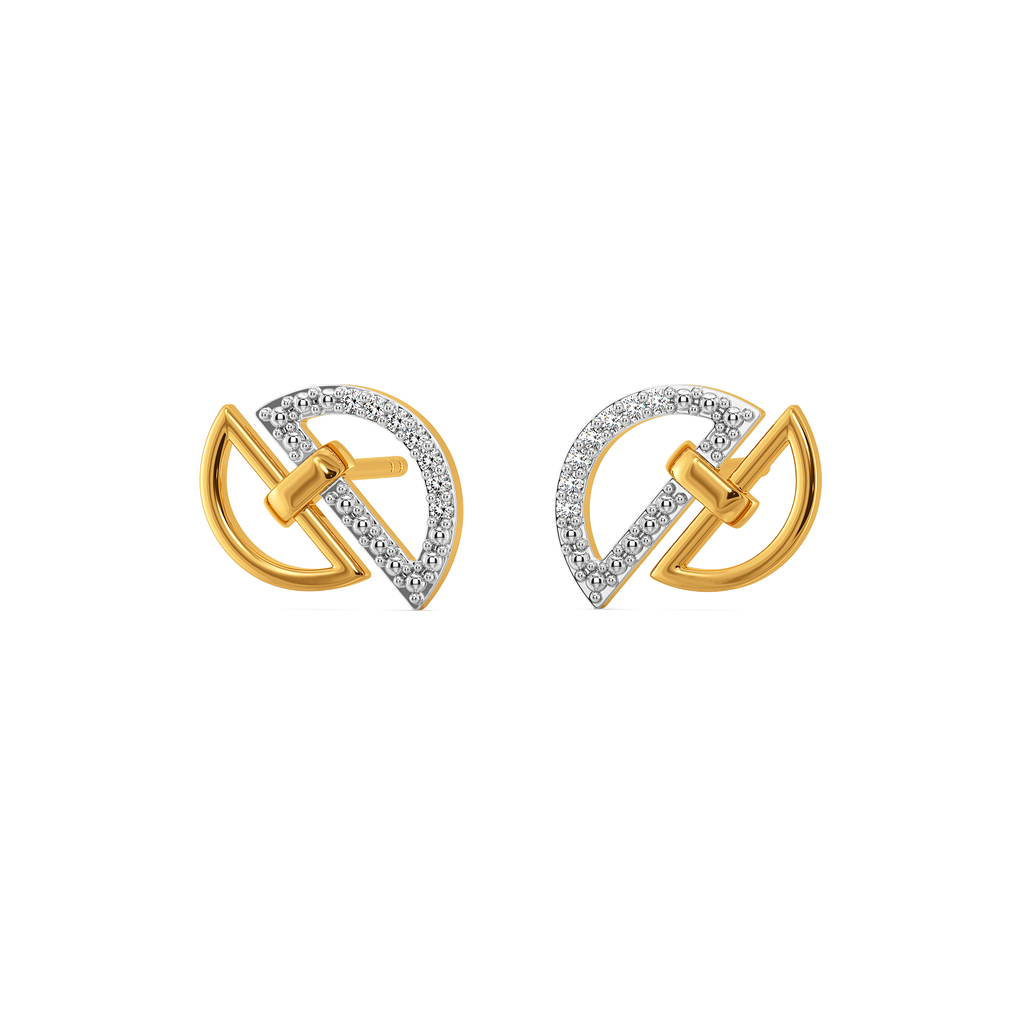 Clasped in Style Diamond Earrings