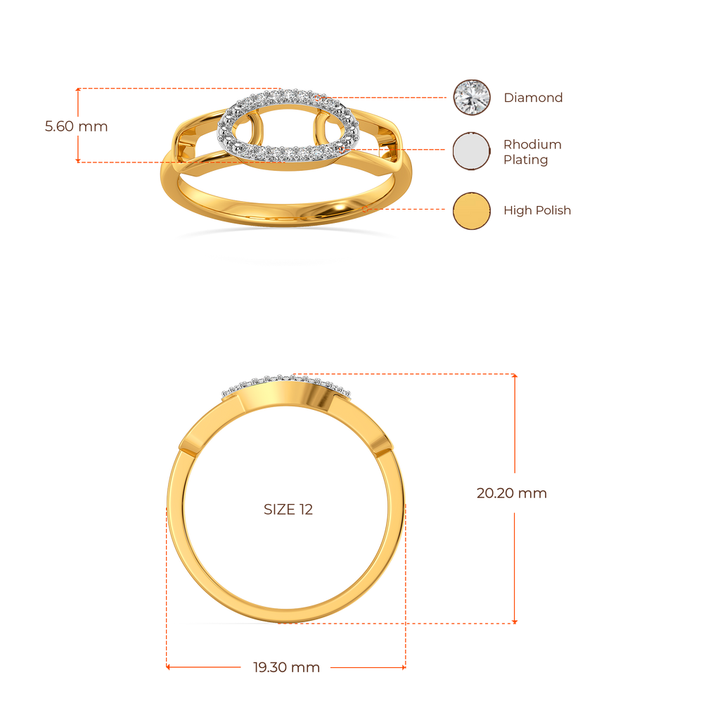 Buckled Edit Diamond Rings image