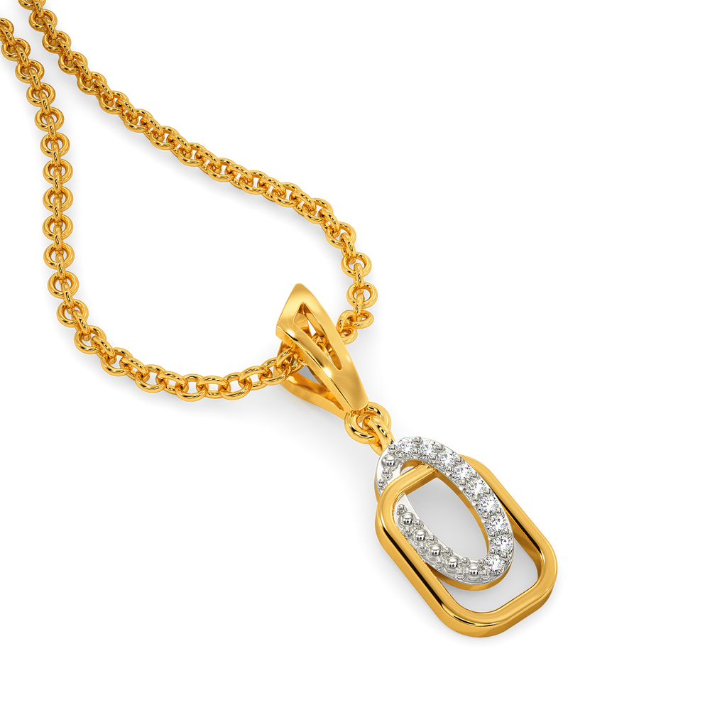 Buckled Edit Diamond Pendants