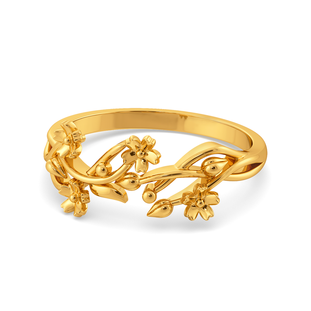 Fall Florals Gold Rings