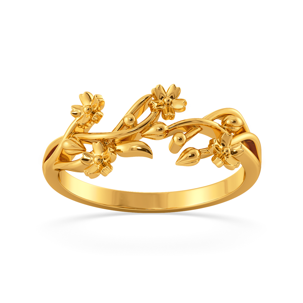 Fall Florals Gold Rings