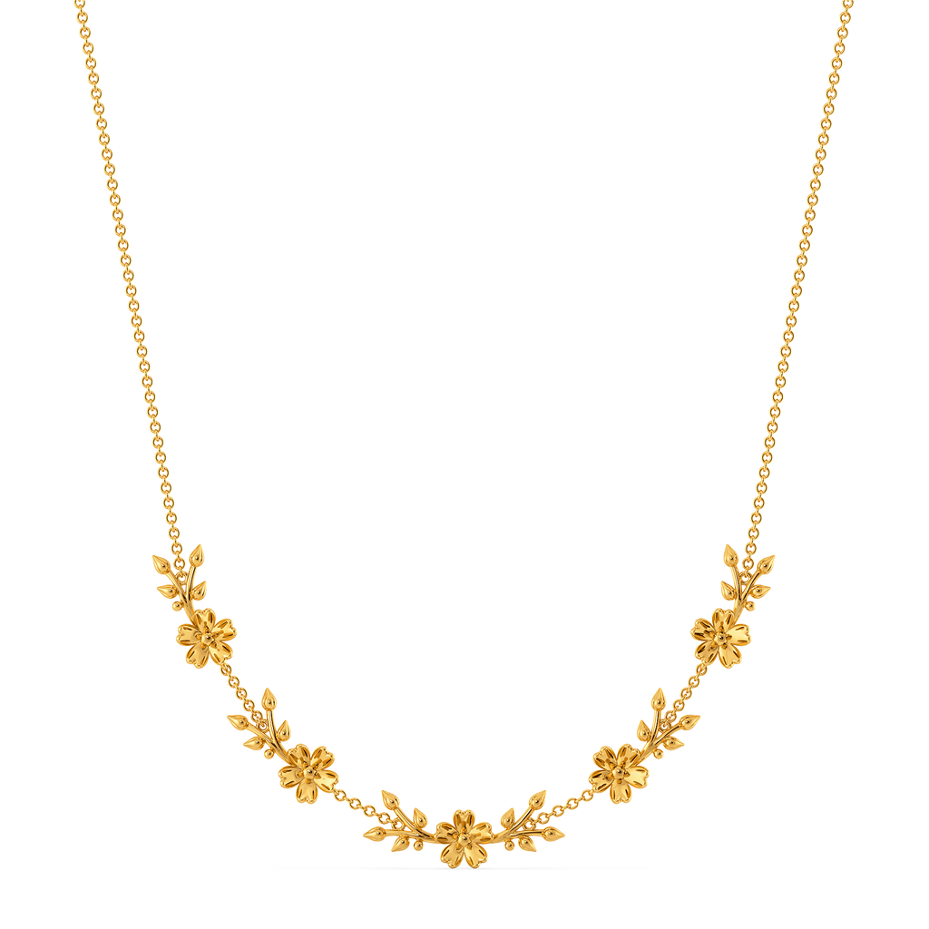 Fall Florals Gold Necklaces