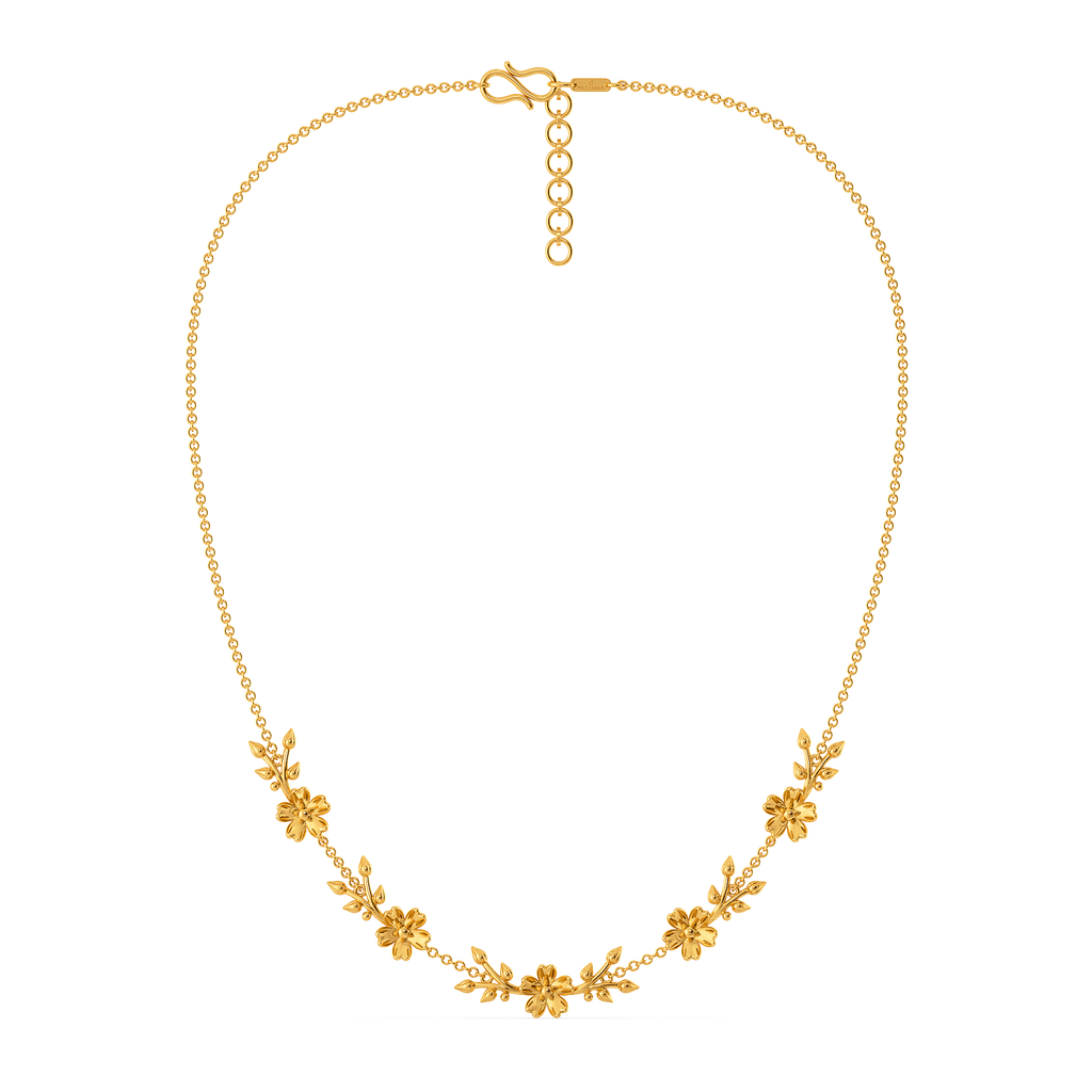 Fall Florals Gold Necklaces