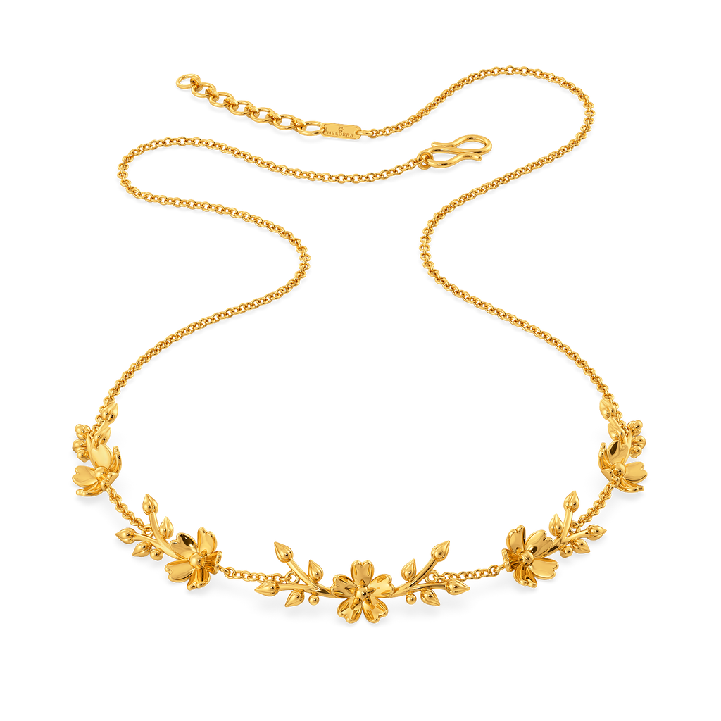 Fall Florals Gold Necklaces