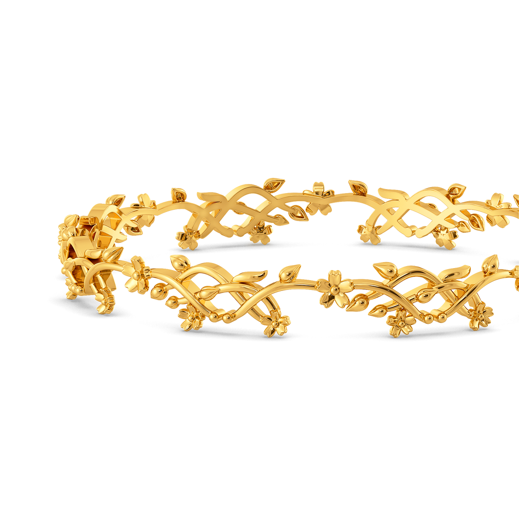 Fall Florals Gold Bangles