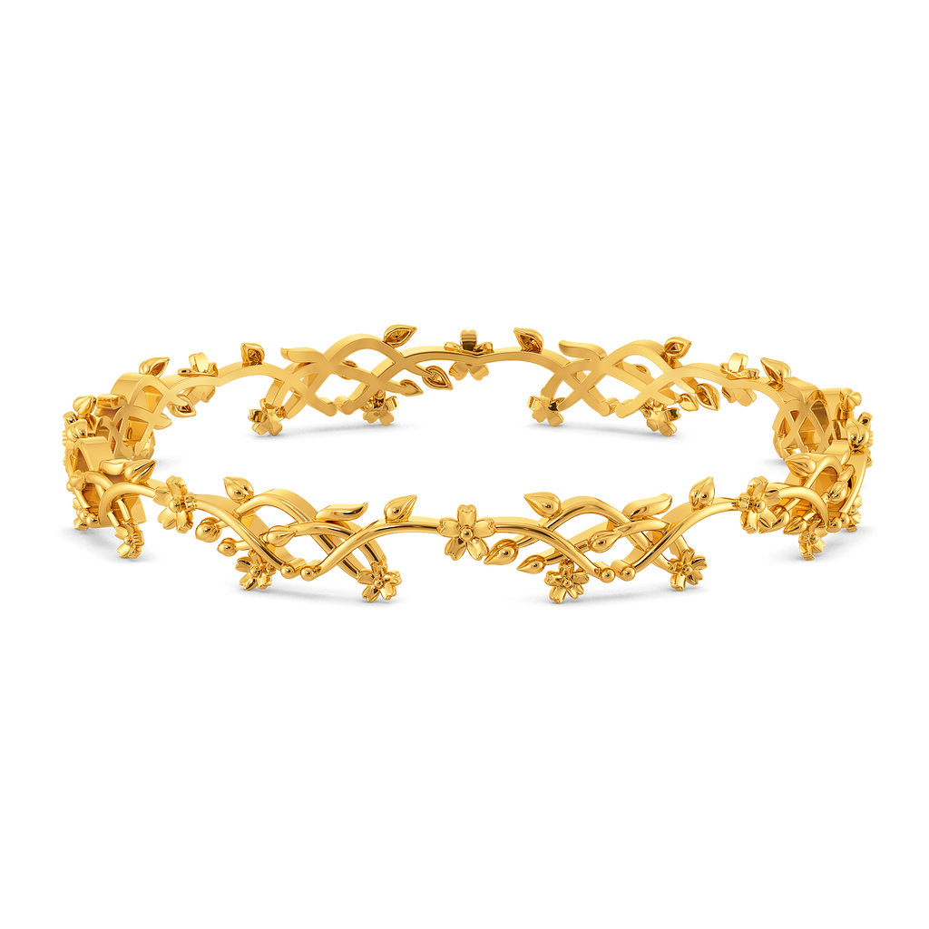 Fall Florals Gold Bangles