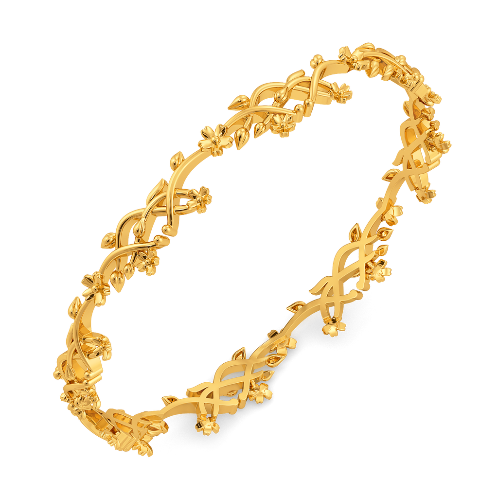Fall Florals Gold Bangles