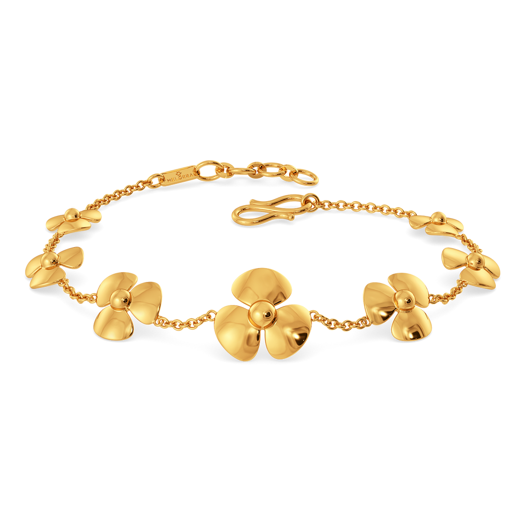 Fall Florals Gold Bracelets