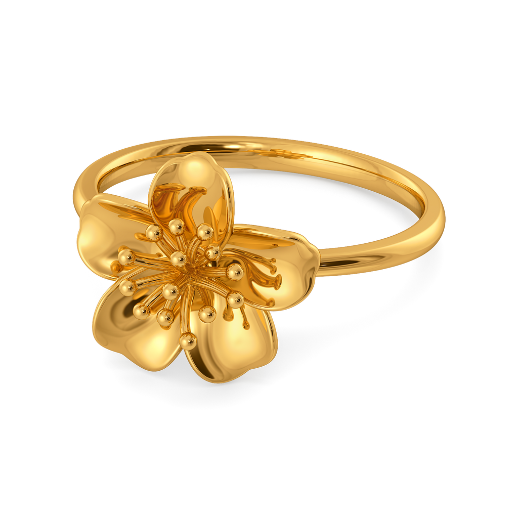 Autumn Garden Gold Rings