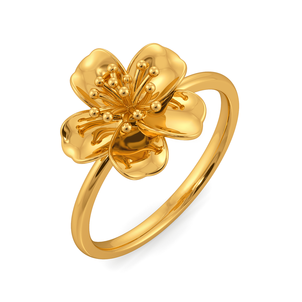 Autumn Garden Gold Rings