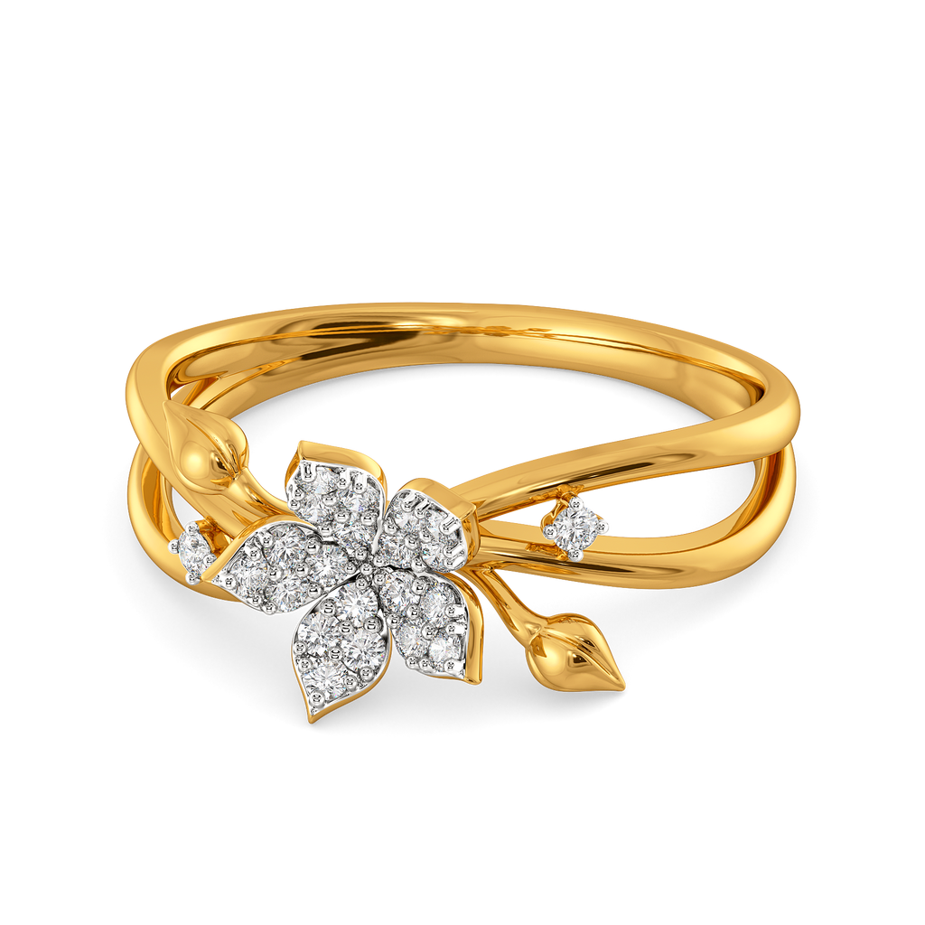 Hum of the Florals Diamond Rings