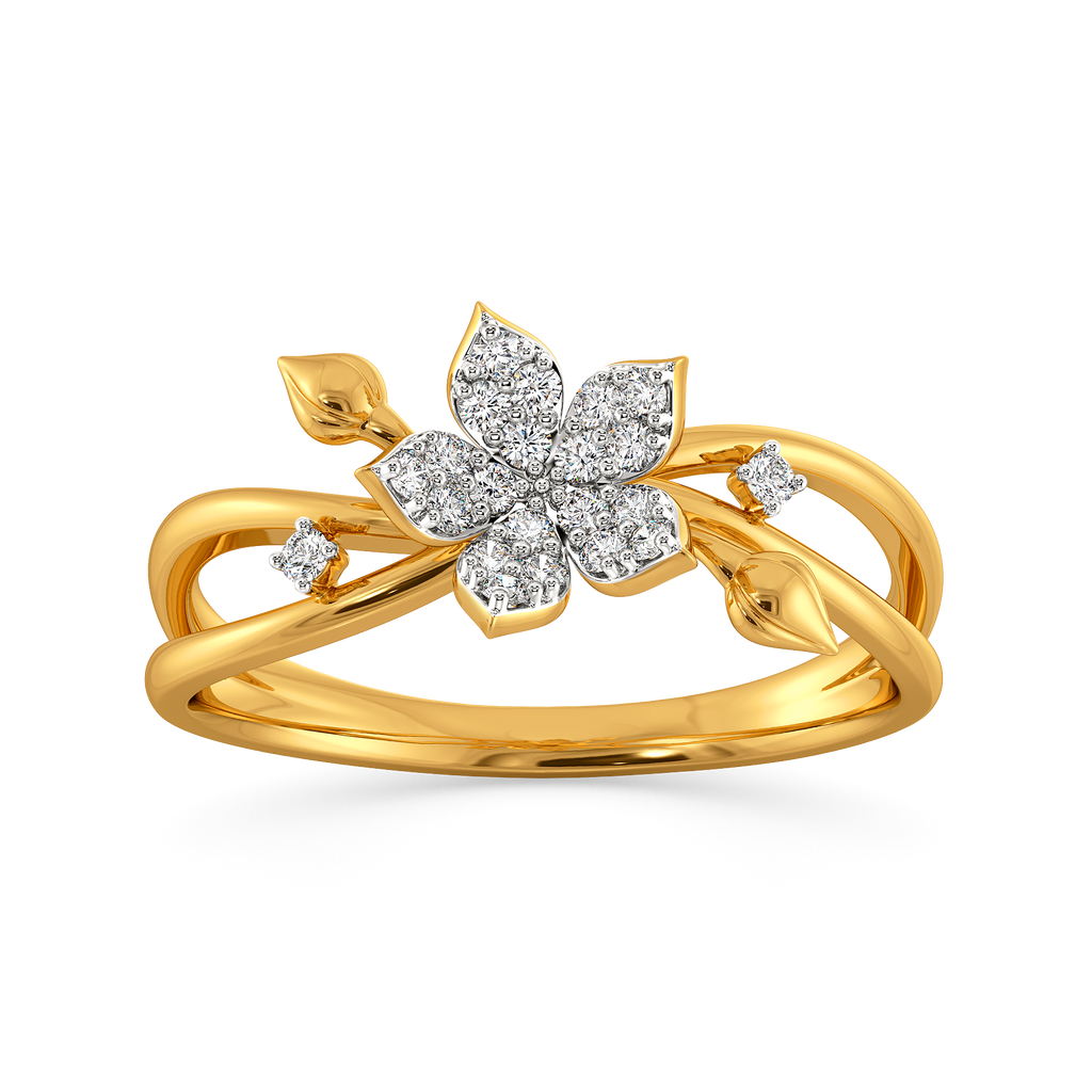 Hum of the Florals Diamond Rings