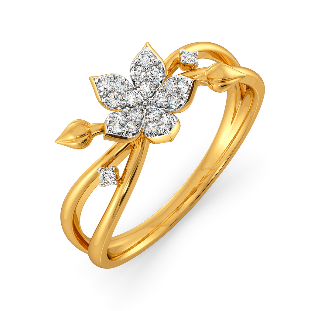 Hum of the Florals Diamond Rings
