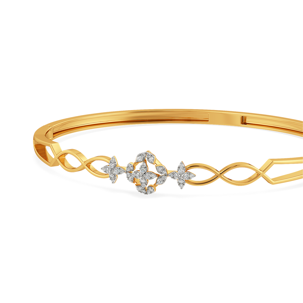 Hum of the Florals Diamond Bangles