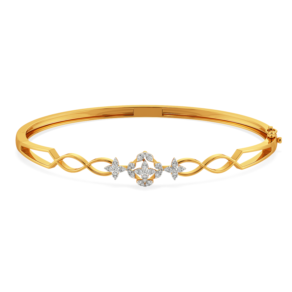 Hum of the Florals Diamond Bangles