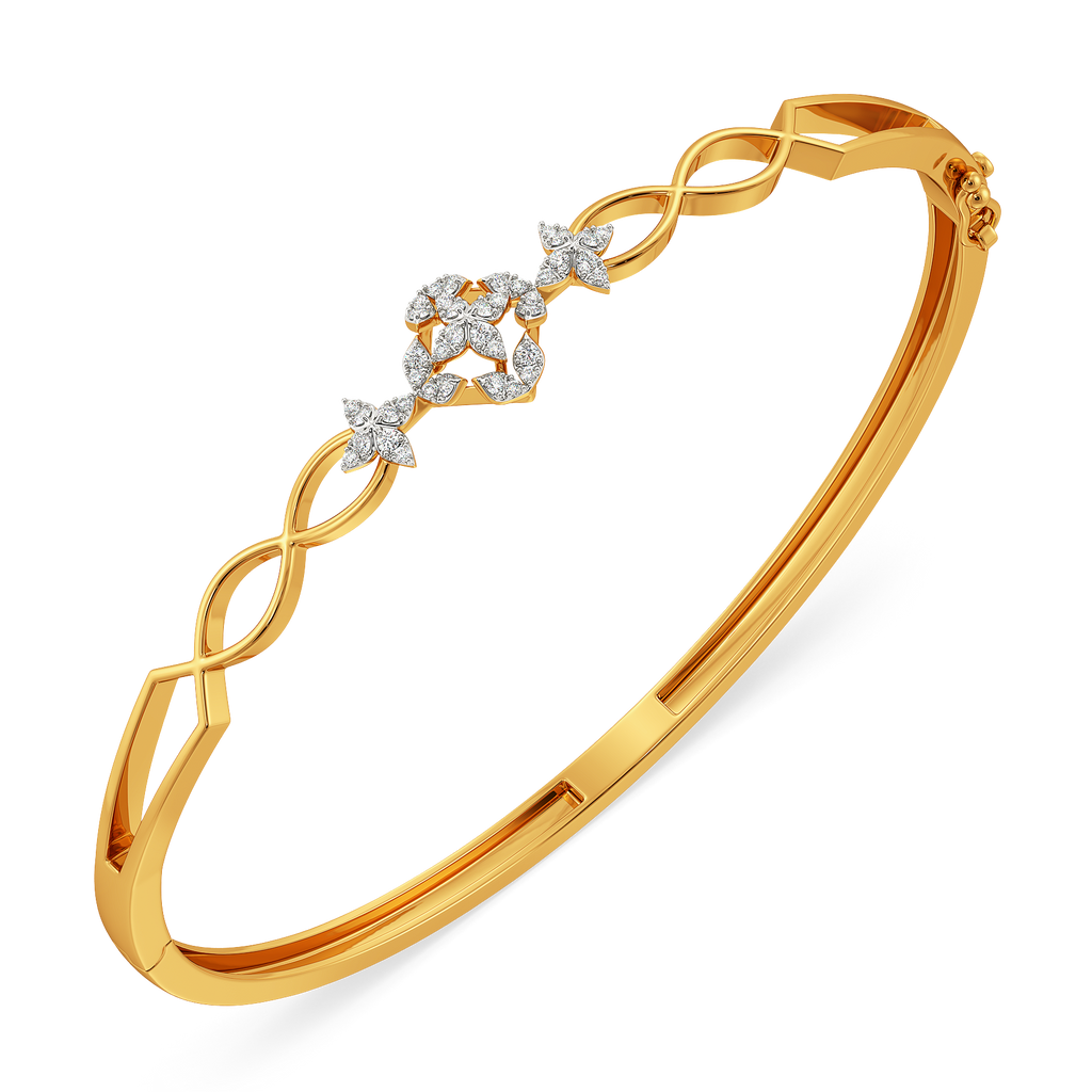 Hum of the Florals Diamond Bangles