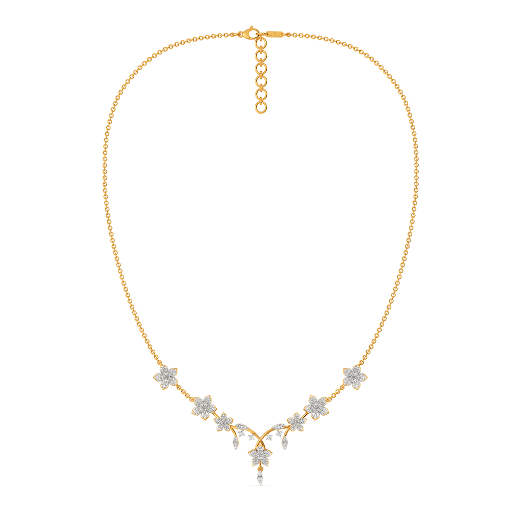 Hum of the Florals Diamond Necklaces