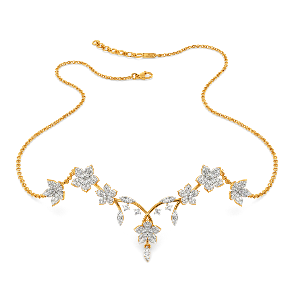 Hum of the Florals Diamond Necklaces