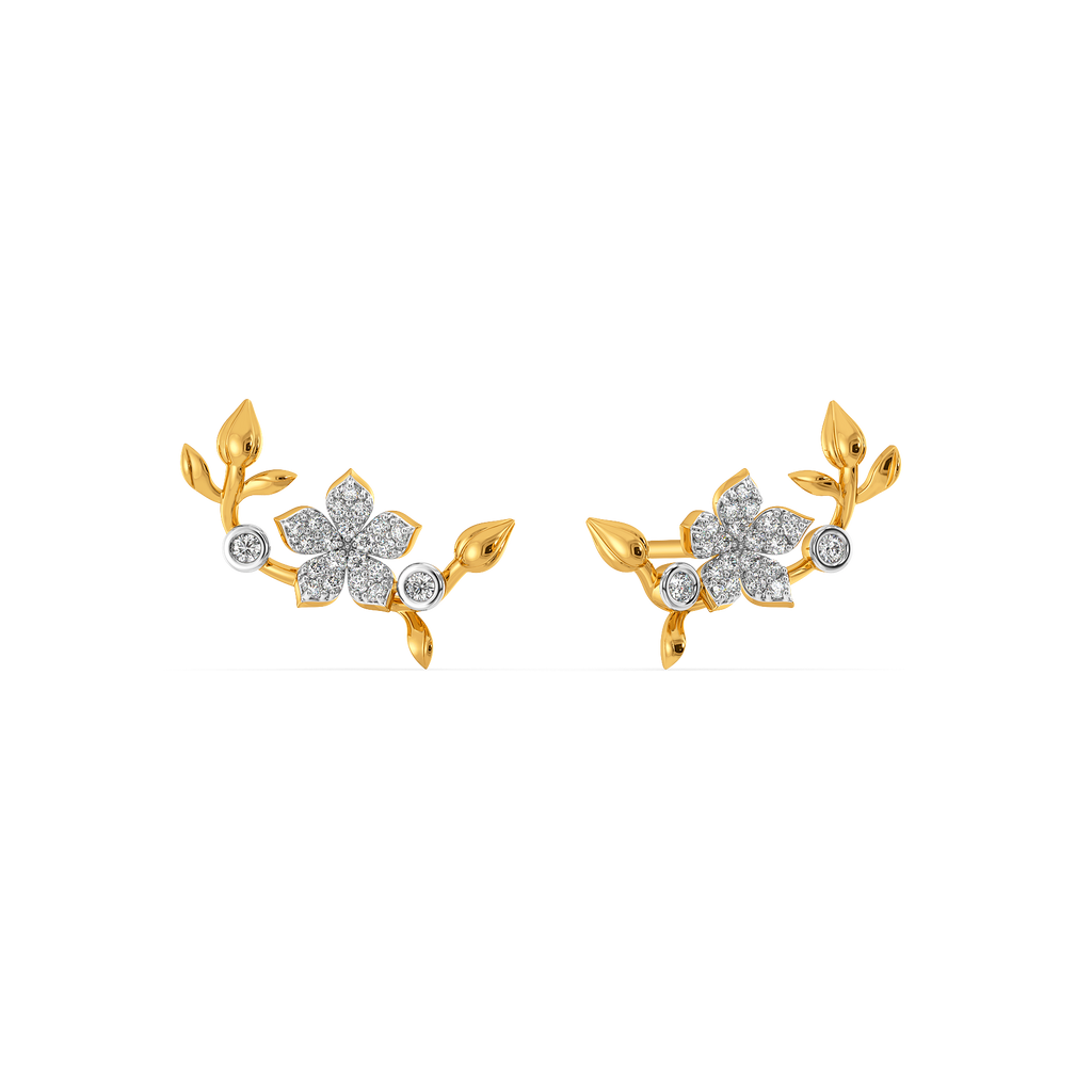 Hum of the Florals Diamond Earrings