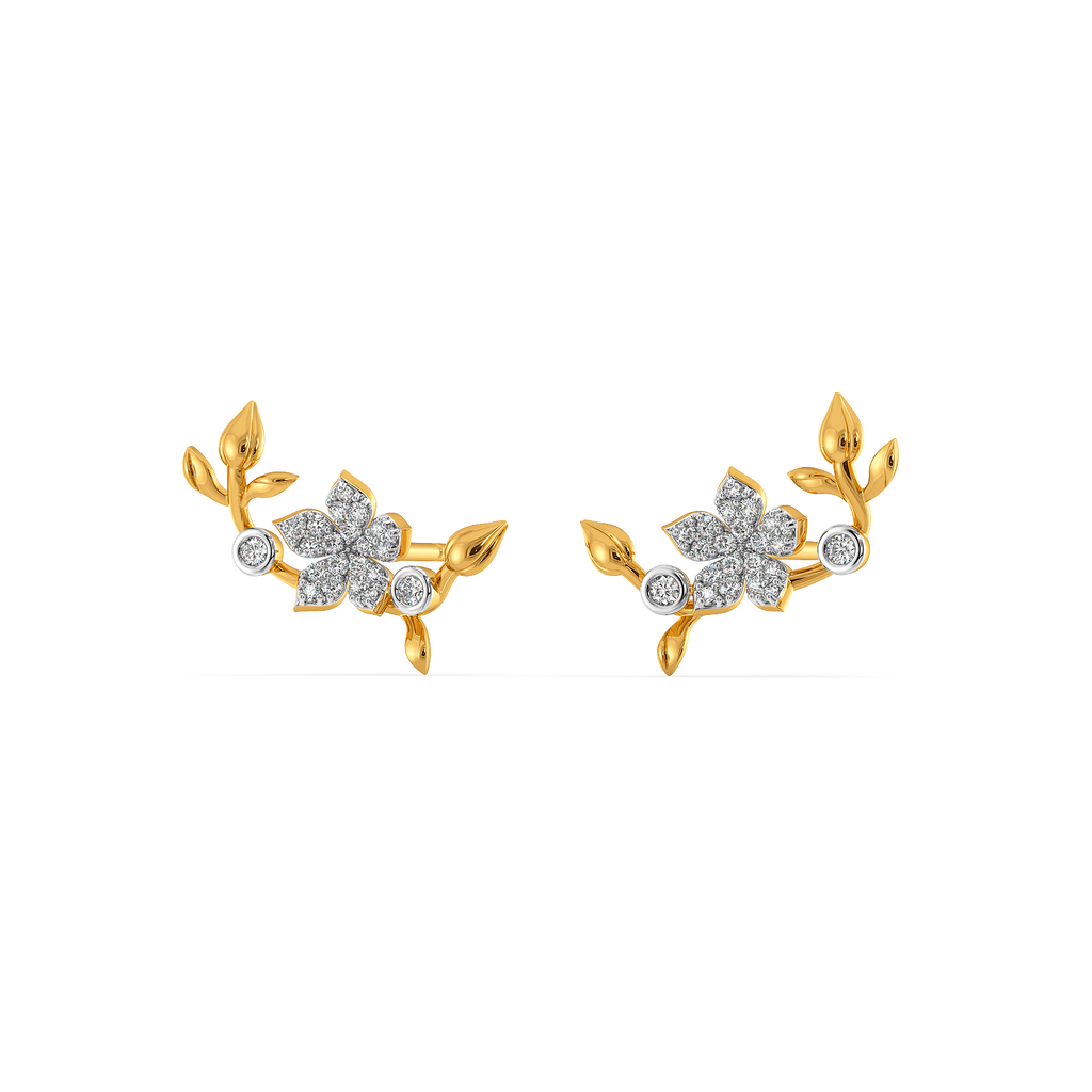 Hum of the Florals Diamond Earrings