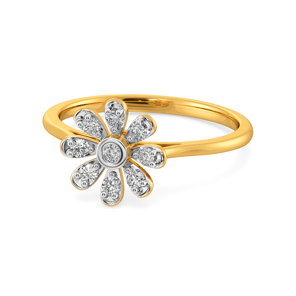 Winding Florals Diamond Rings