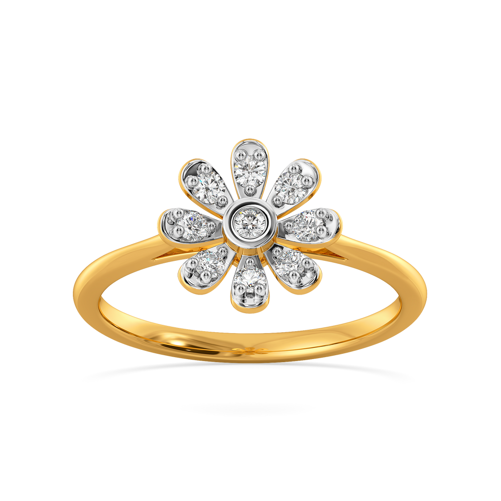 Winding Florals Diamond Rings
