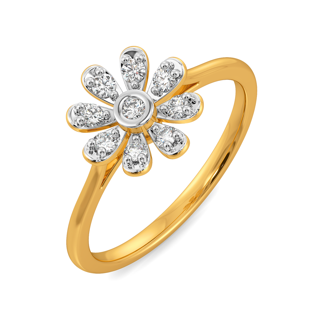 Winding Florals Diamond Rings